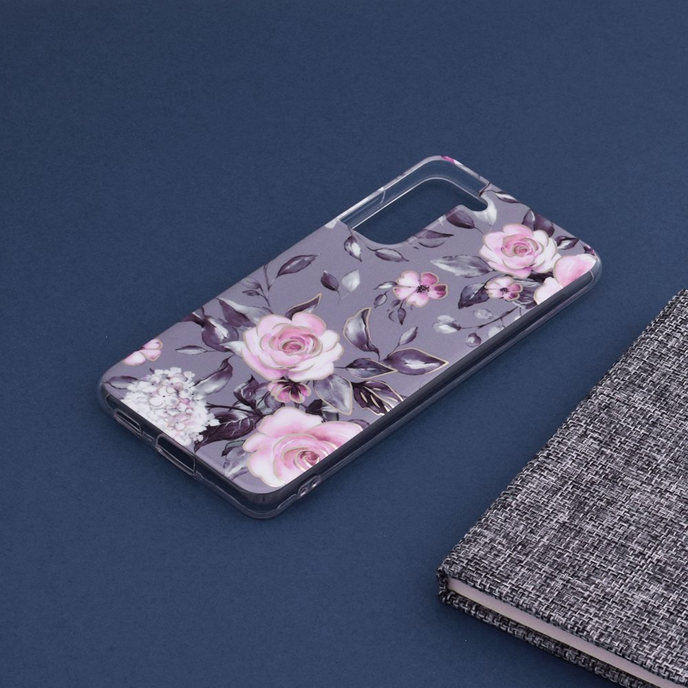 Husa Marble Series pentru Samsung Galaxy S21 FE, Bloom of Ruth Gray