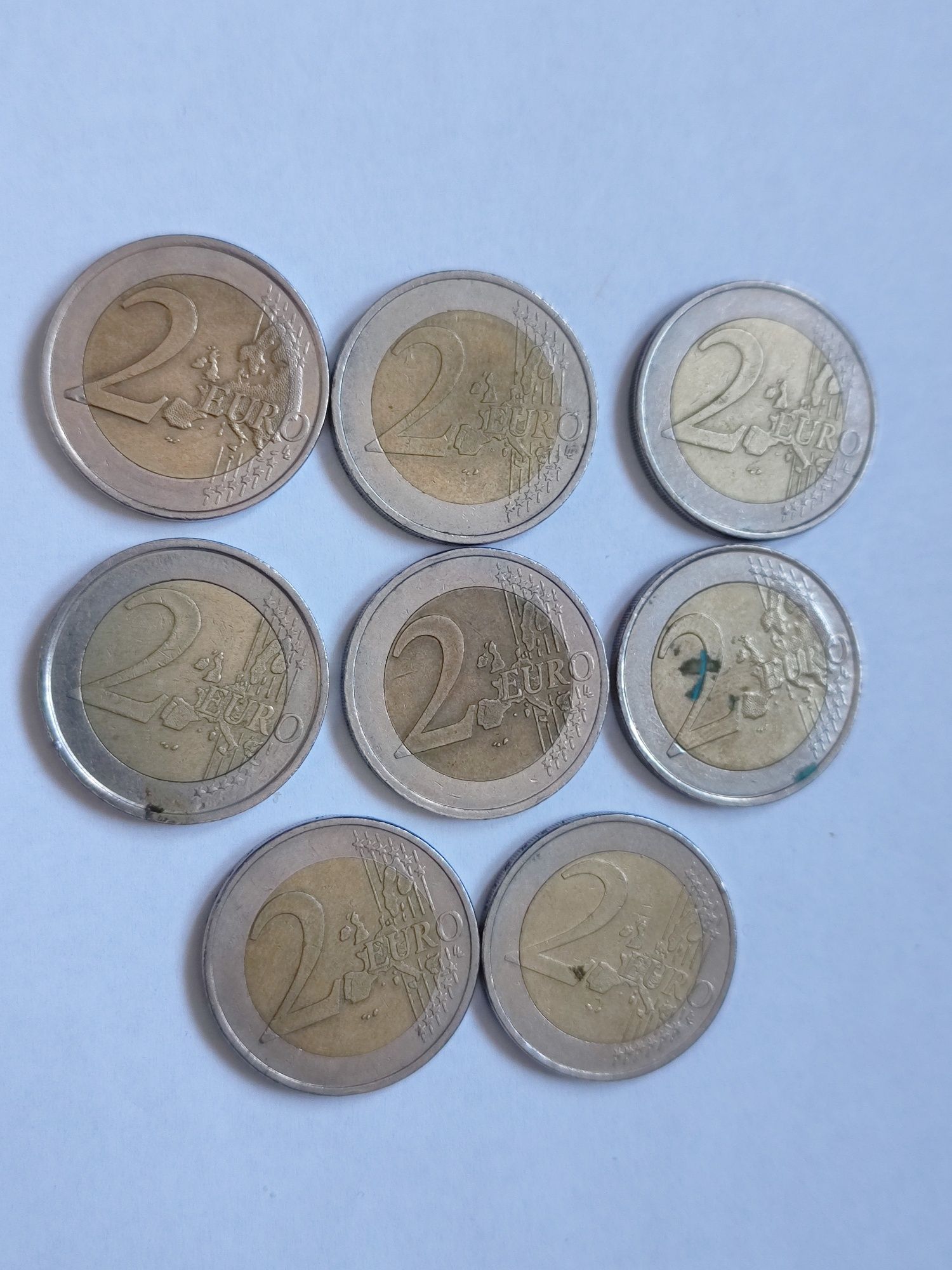 Vând 8 monede de 2 euro cent