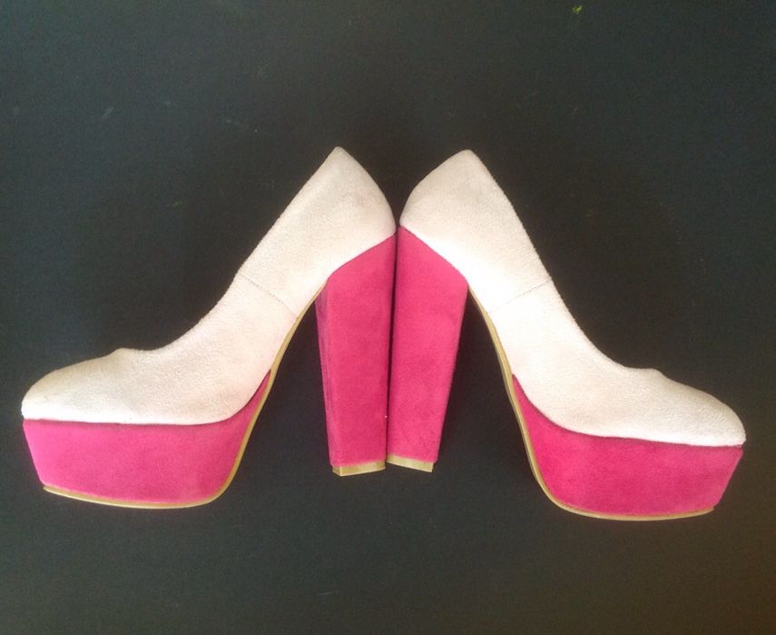 Pantofi dama cu toc si platforma