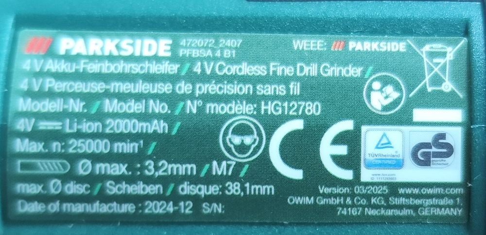 Freză PFBSA 4 B1 șlefuire lustruire curățare gravare