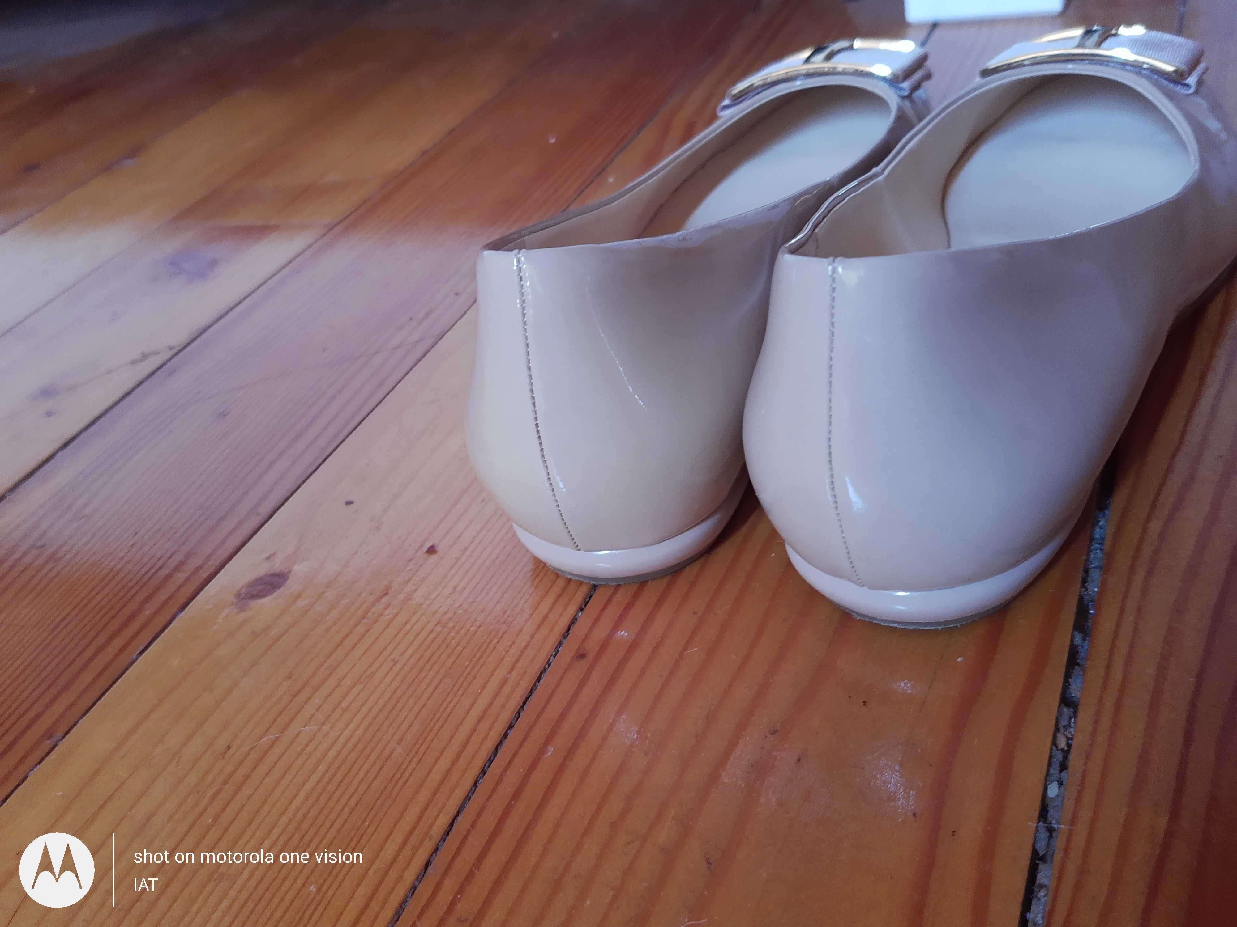 Pantofi din piele nude/bej, Hogl, dama, 37.5