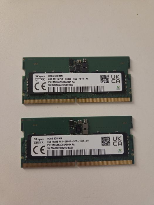 Оперативная память для ноутбука Sodimm ddr 5600 2x8 16 Gb