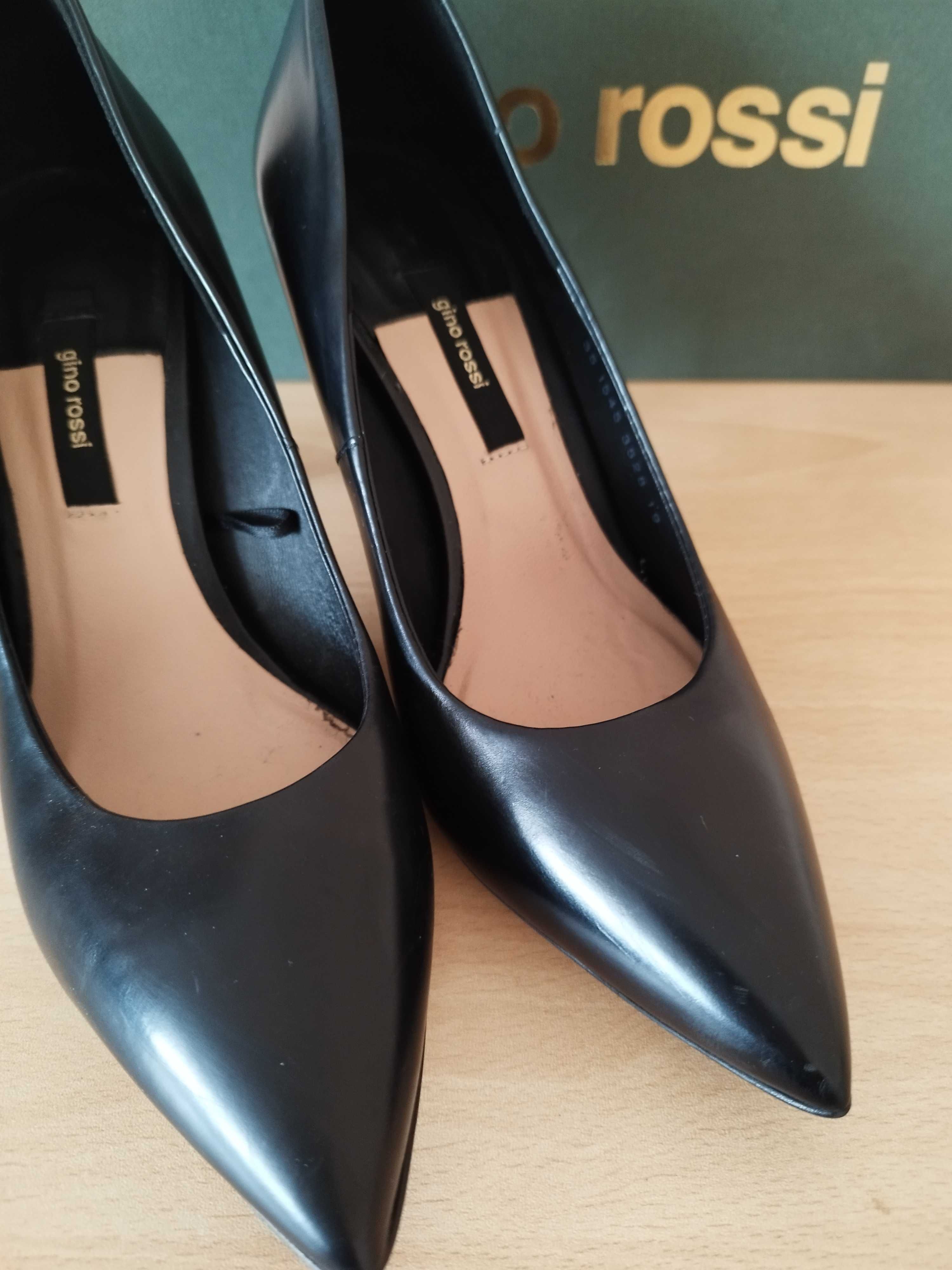 Черни обувки естествена кожа Gino Rossi, размер 36