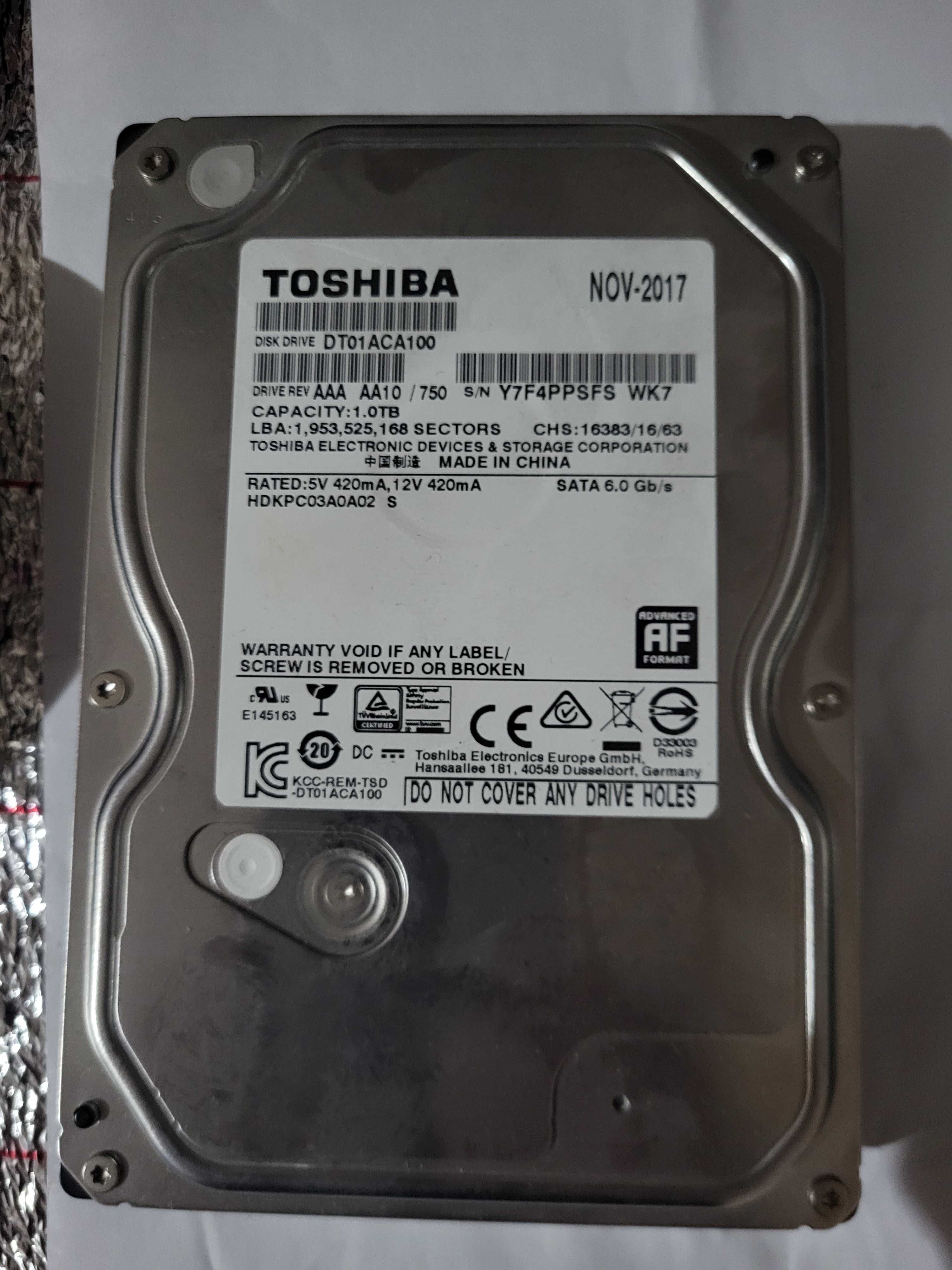 Жесткий диск TOSHIBA 1  Tb