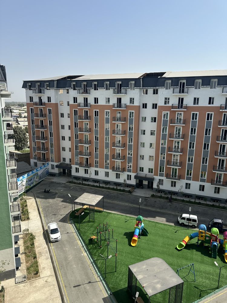 Комбинат Гулистон кучада Новостройка 2 хонали коробка квартира 53 кв