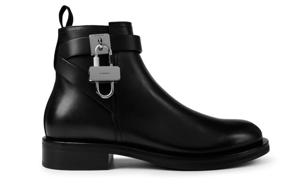 Последен номер ! Мъжки боти 100% естествена кожа Givenchy Padlocked 43