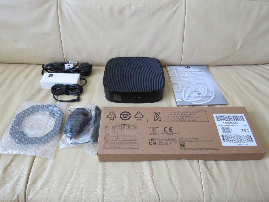 Mini Desktop HP Elite T755 Thin AMD Ryzen V2546 8GB RAM 256 SSD. Nou !