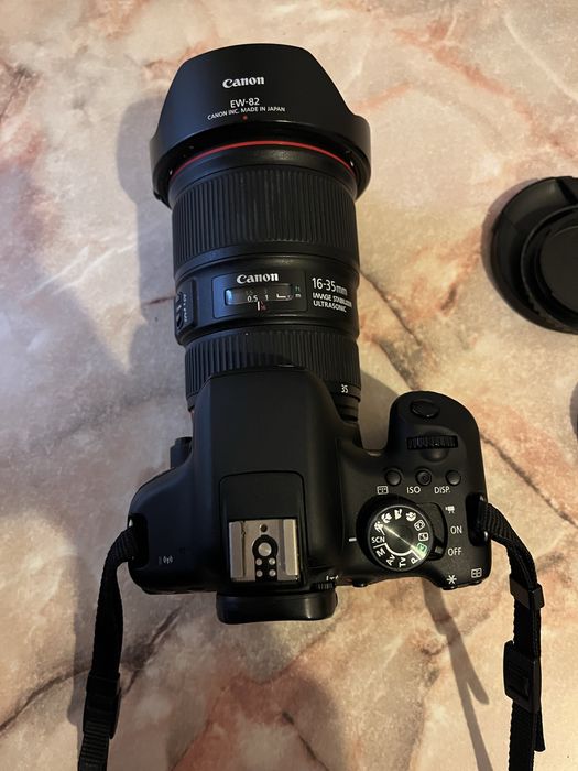 Canon Eos 750 D + obiectiv canon 16-35 mm ultrasonic
