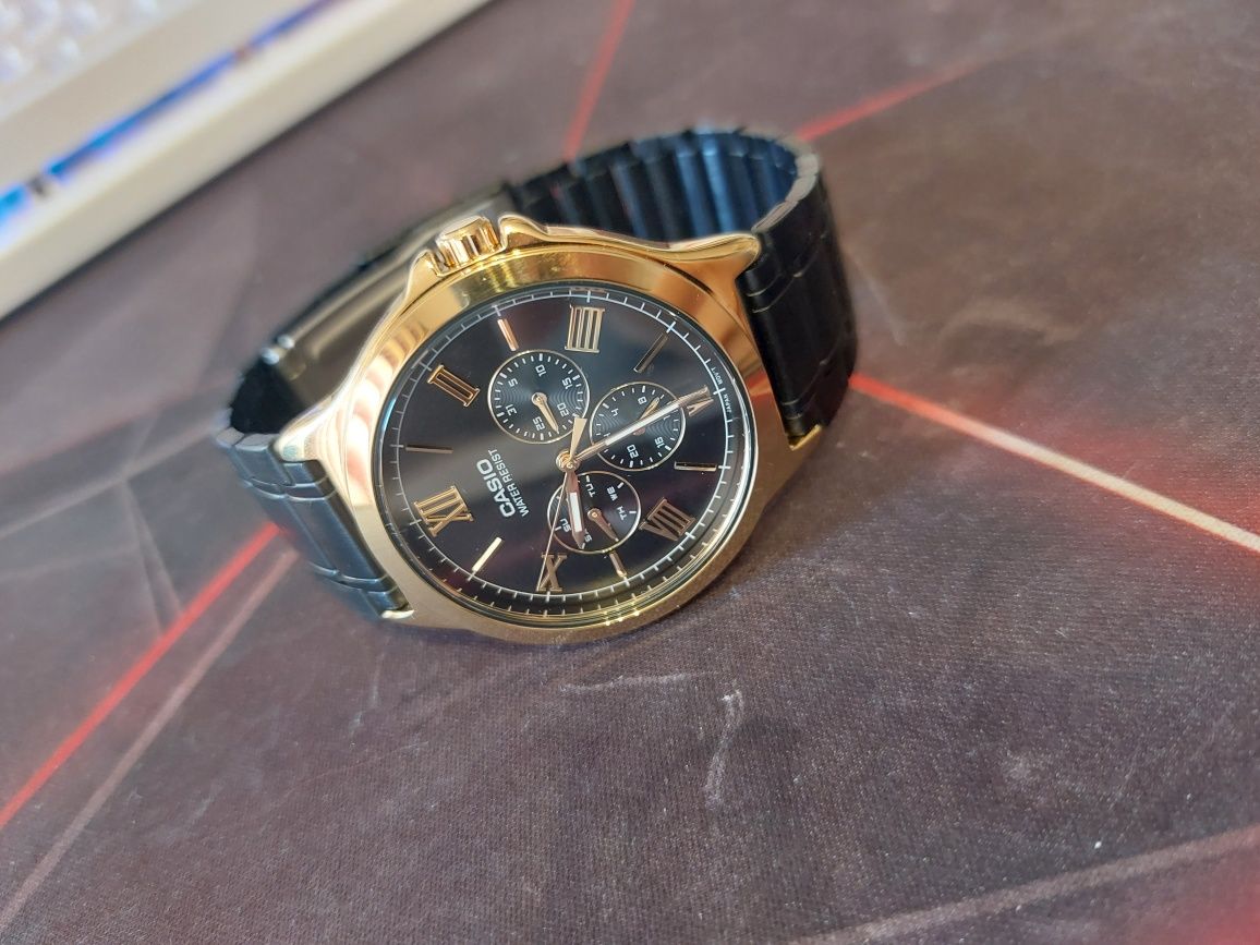 Златен Мъжки Часовник Casio (mtp-v300gb-1audf)