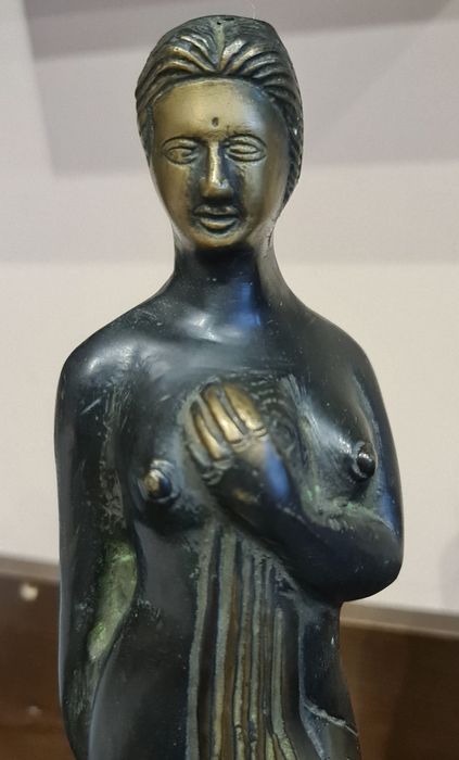 Statuie bronz masiv,stil art deco francez,zeita greaca feminina nud