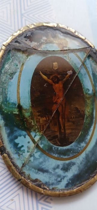 Iconita cu răstignirea lui Isus Cristos din anul 1700