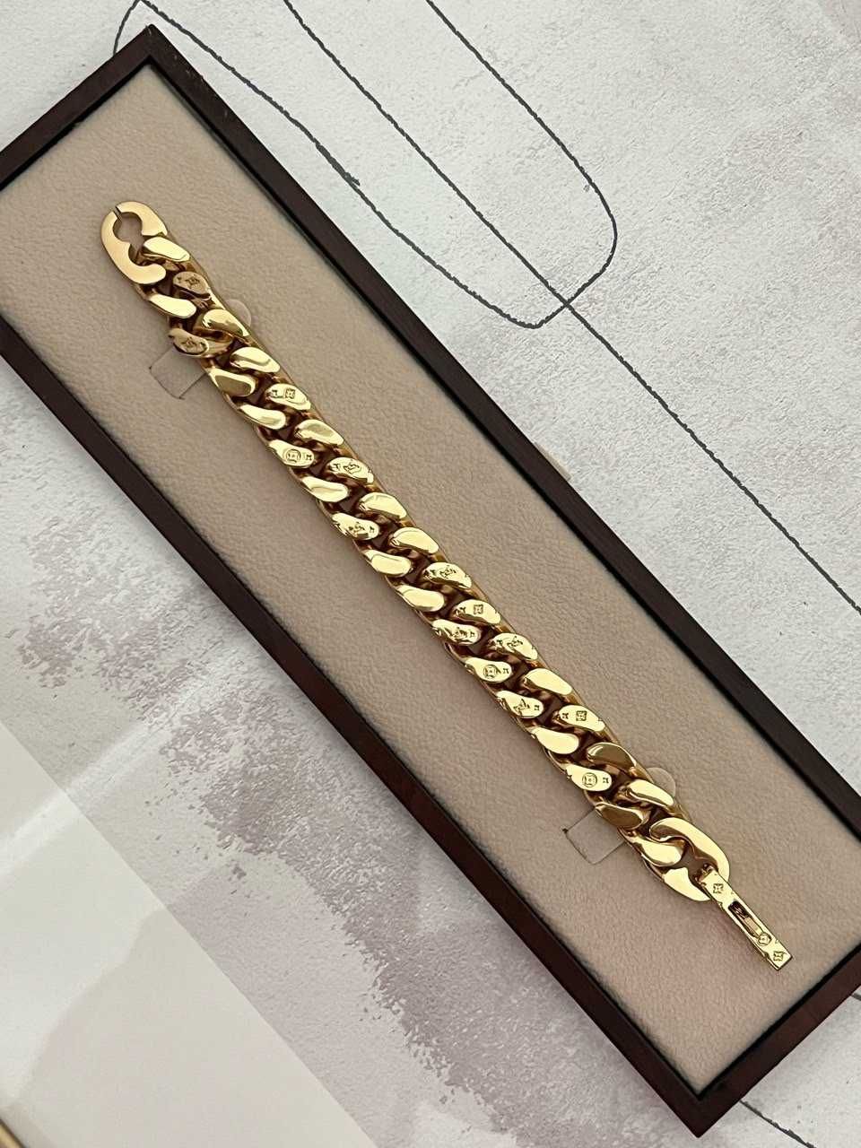 Bratara Louis Vuitton Chain Link Gold | Toate accesoriile incluse