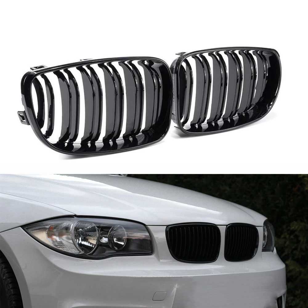 Set 2 grile negre M BMW Seria 1 E87 E81 E82 facelift LCI 2007-2011