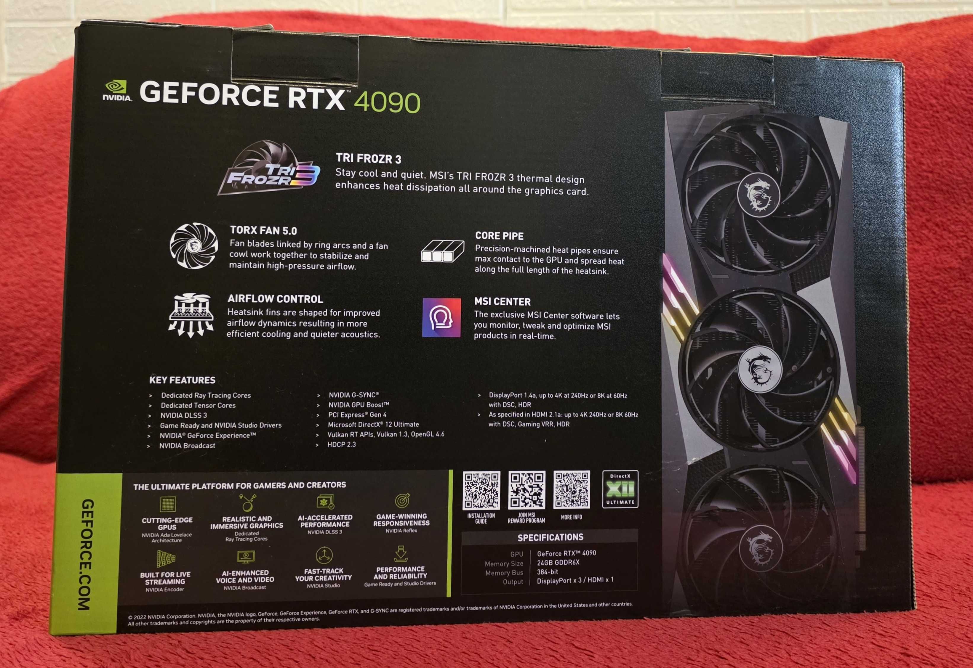 Продавам GeForce RTX 4090