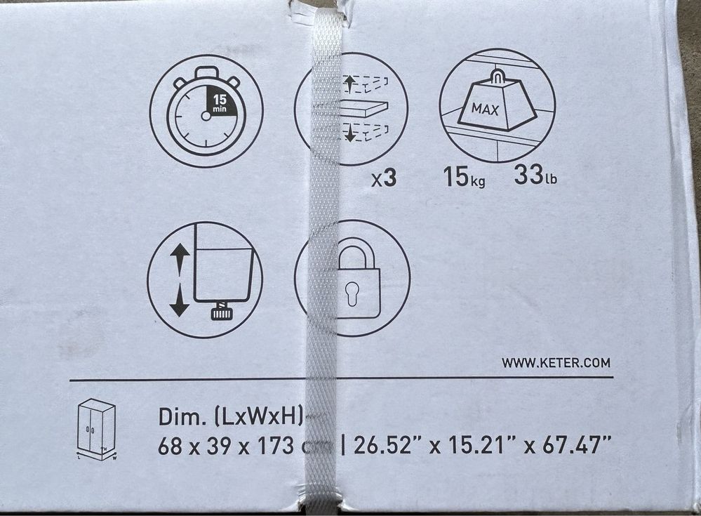 Dulap din plastic Keter Linear