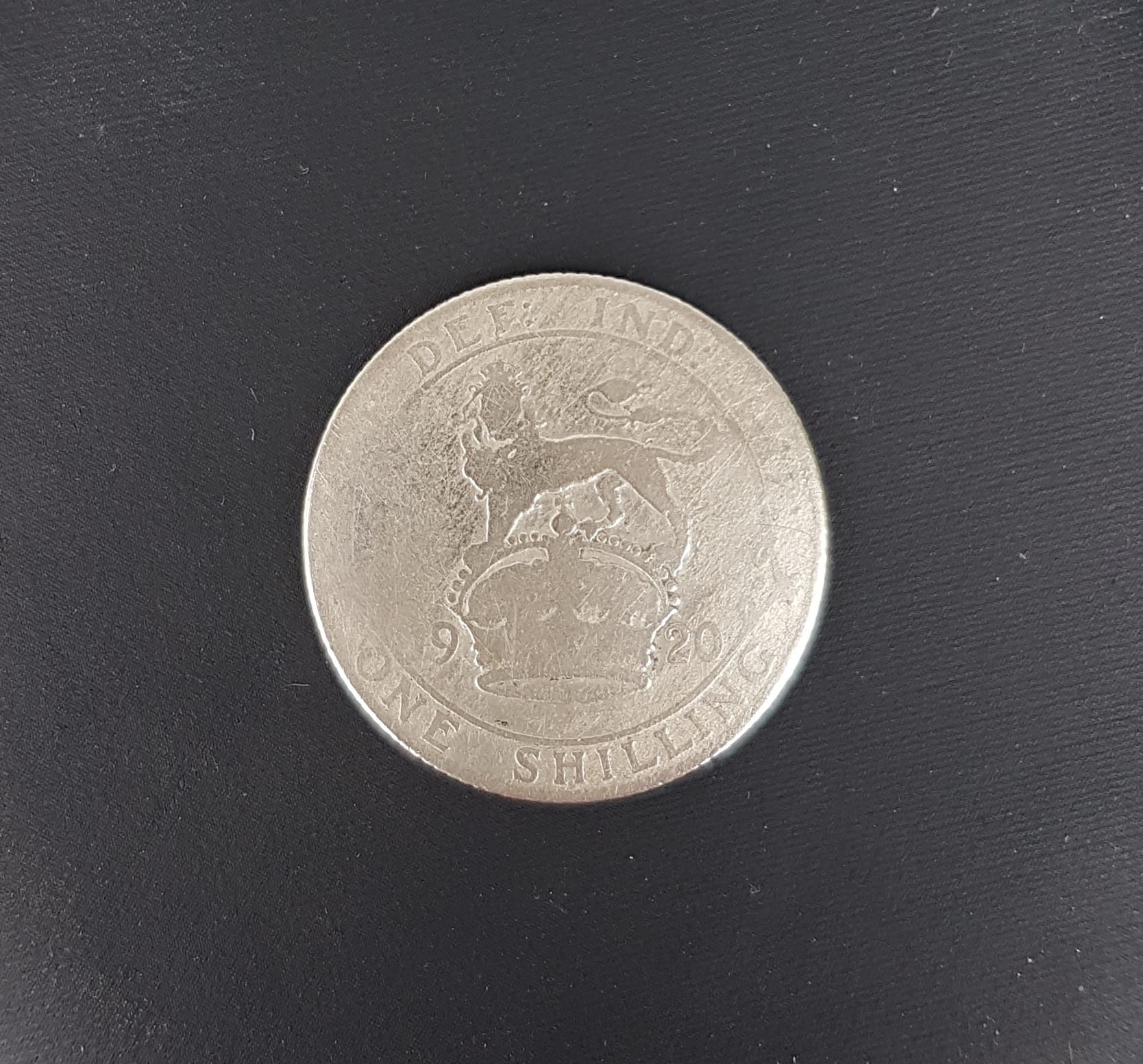 Moneda de argint One shilling 1920