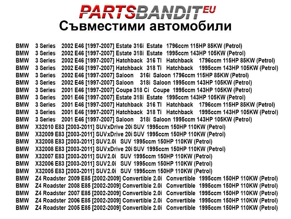 Маслен сепаратор филтър картерни газове BMW 1er 3er X3 Z4 Бензин