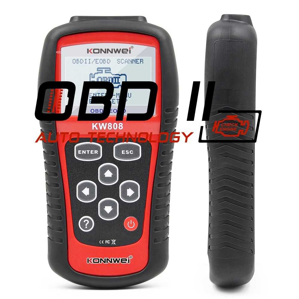 Konnwei KW808 OBD2 Diagnostic Автодиагностика Безпл. доставка Гаранция