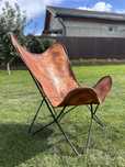 Scaun Fotoliu de living Design BKF Butterfly Hardoy piele naturala