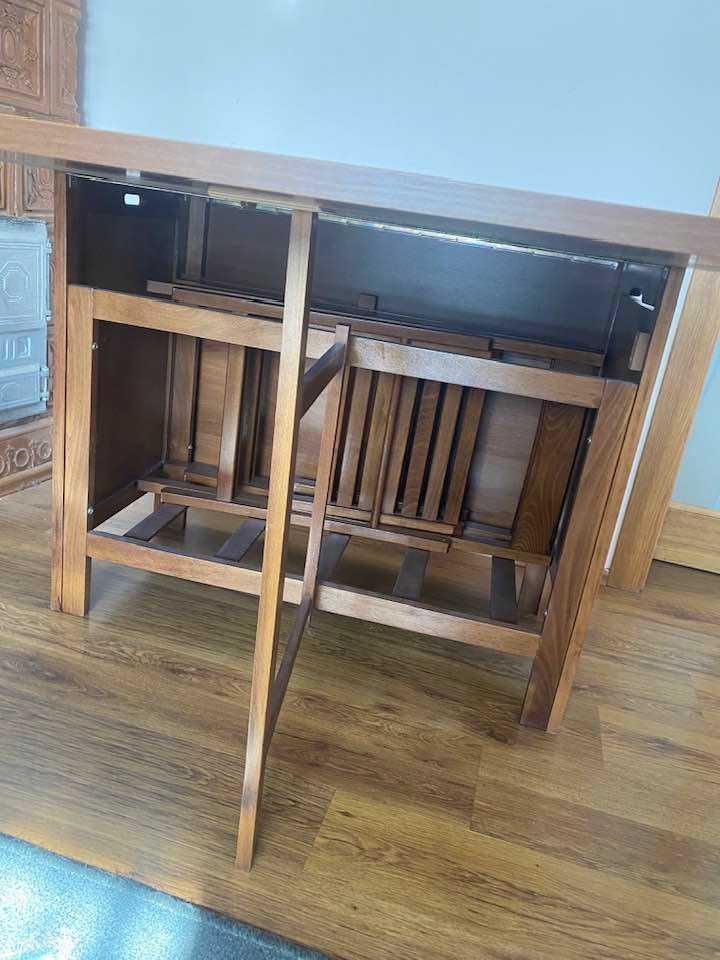 masa extensibila cu loc depozitare 6 scaune