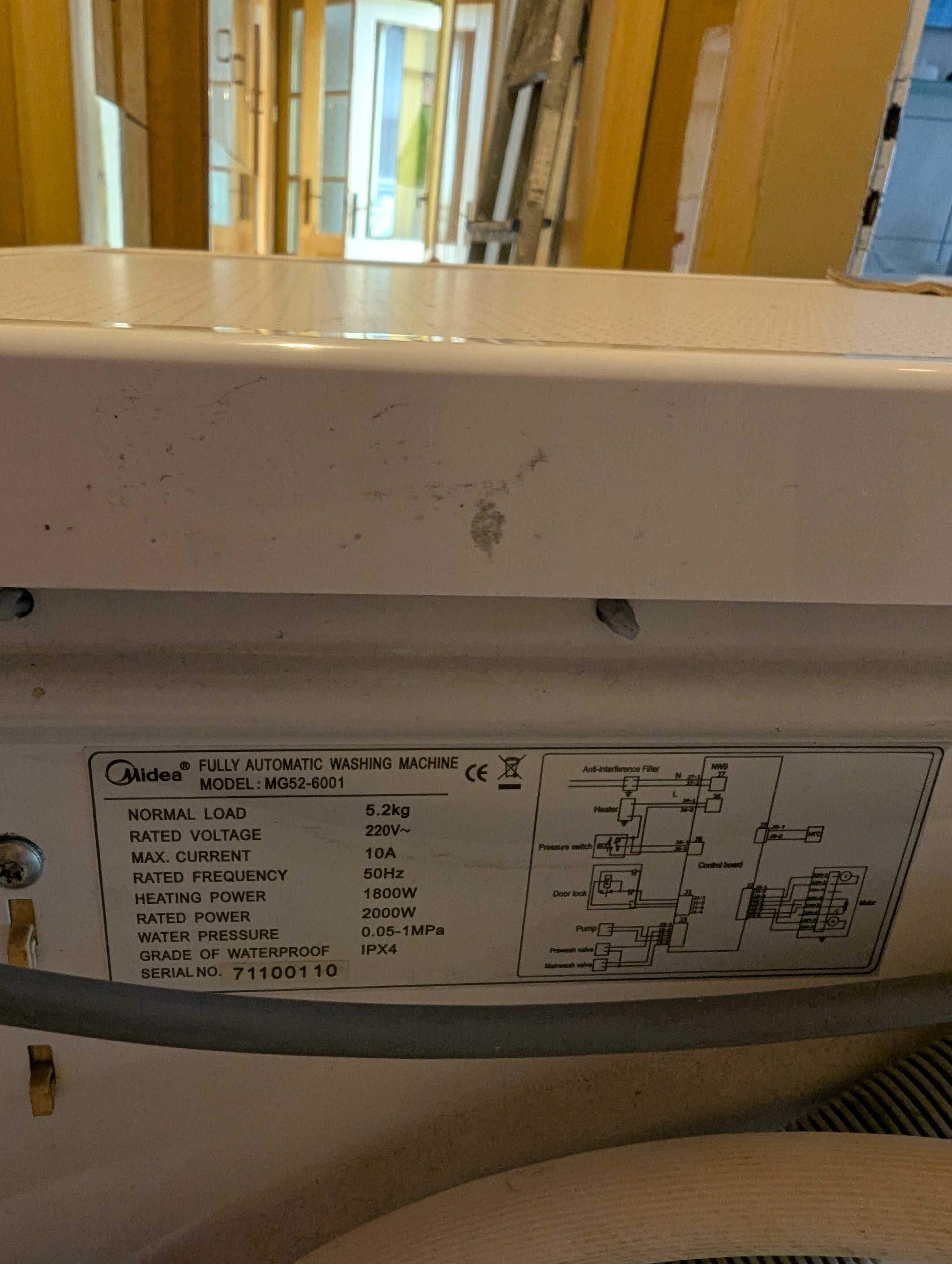 Пералня Midea MG 52-6001