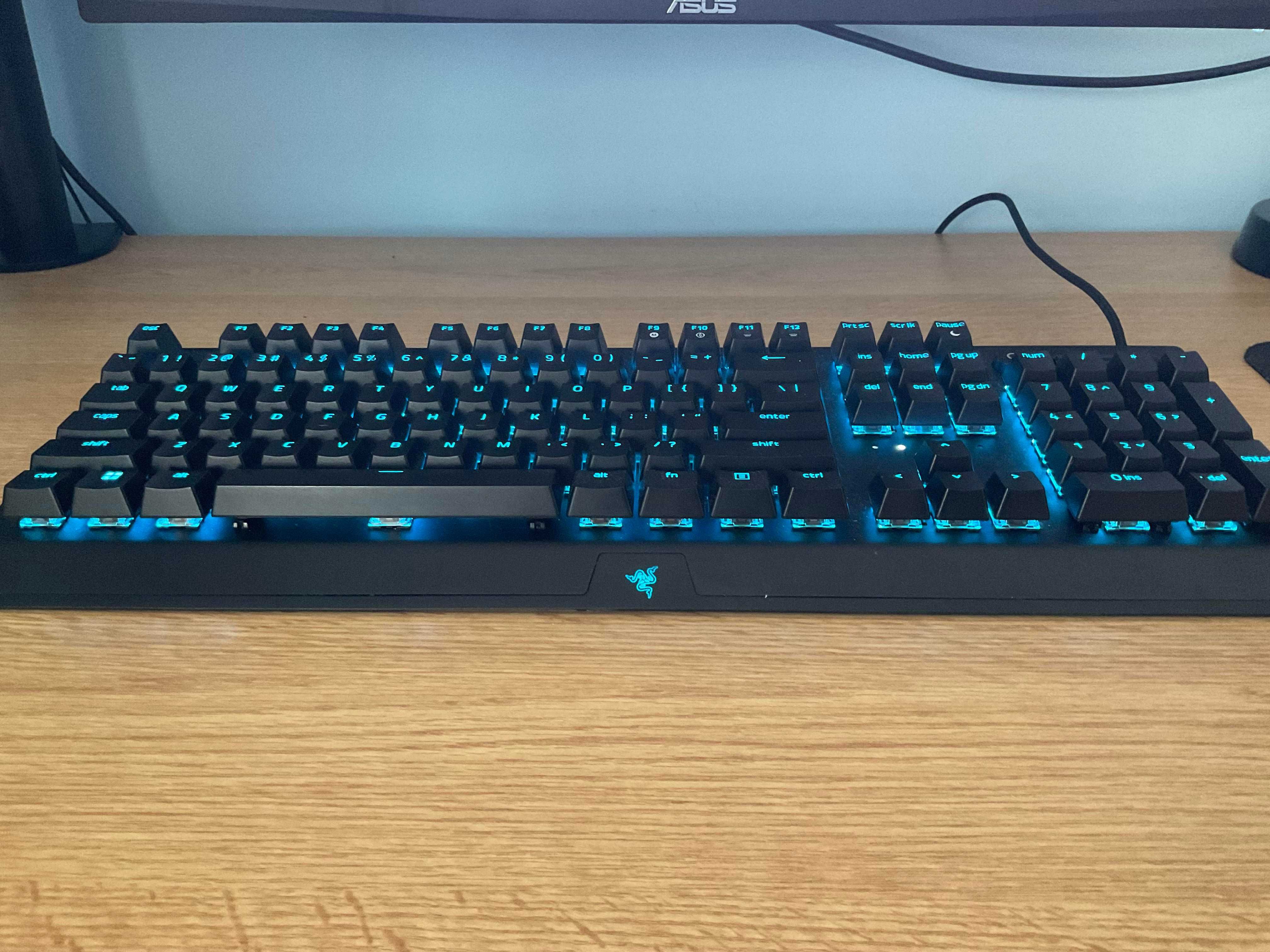 Tastatură mecanică RAZER BlackWidow V3, Green Switch, layout US, negru