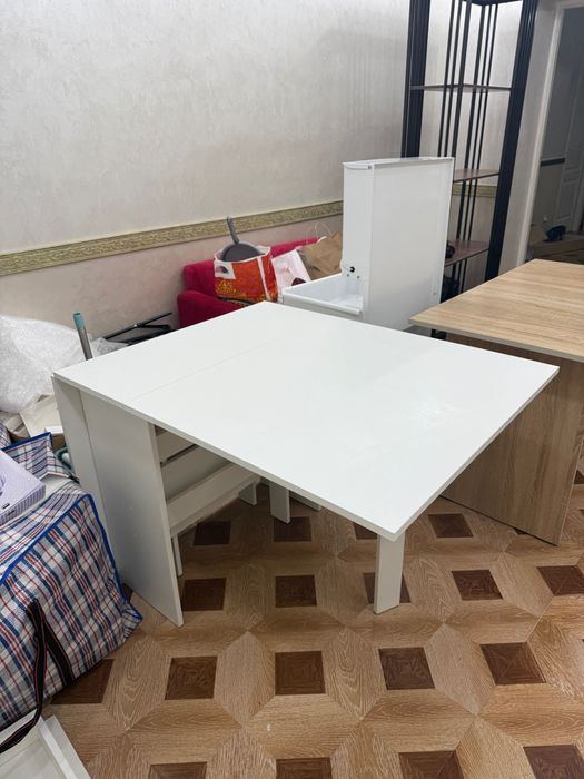 стол раскладной белый