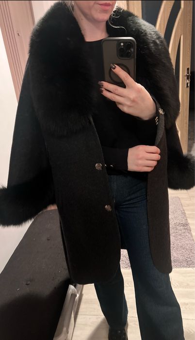 Palton din lână de alpaca