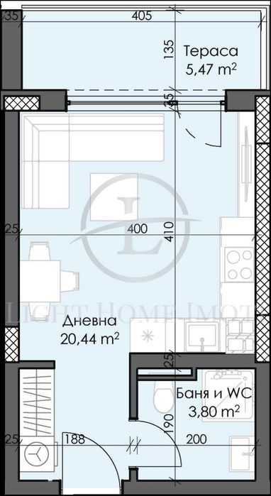 Продава се Едностаен апартамент в Пловдив, Тракия - 43 кв.м за 1076 €/кв.м - Снимка #7