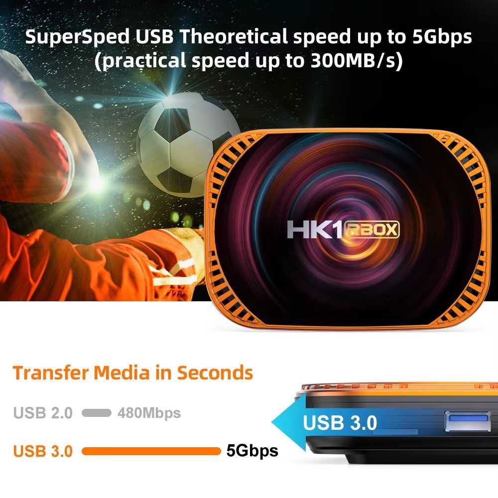HK1 RBox X4, Amlogic 905X4, Smart TV Box Android 11, 8K 4GB Ram, 32GB