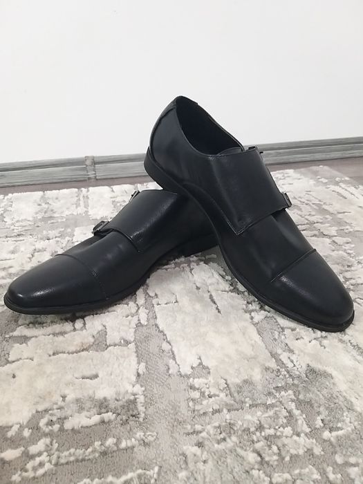 Asos Monk in black pantofi barbati