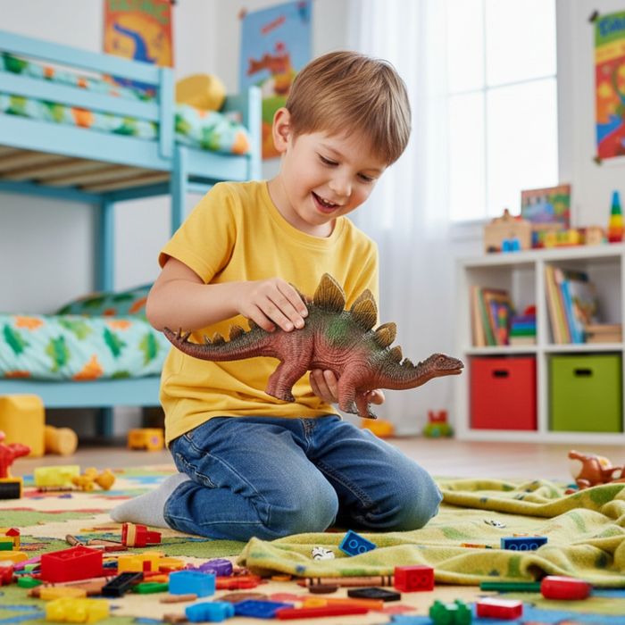 Детски комплект фигурки динозаври със звук – DINOSAUR ERA 6 броя