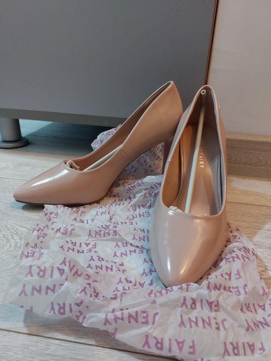 Pantofi stileto roz pudră - Jenny Fairy 41