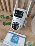 NOUA Camera supraveghere dubla WiFi FullHD cablu 3m