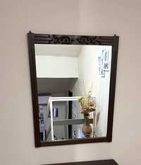 Oglindă hol cu ramă din lemn masiv