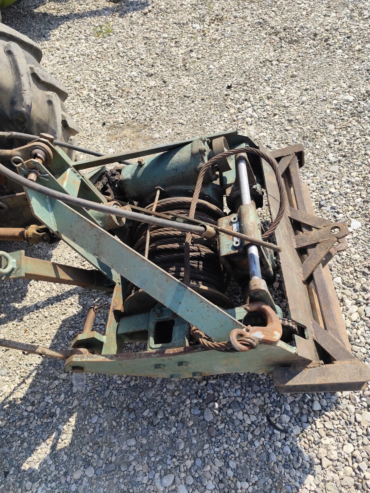 Tractor landini 8500 DT cu graifer,troliu