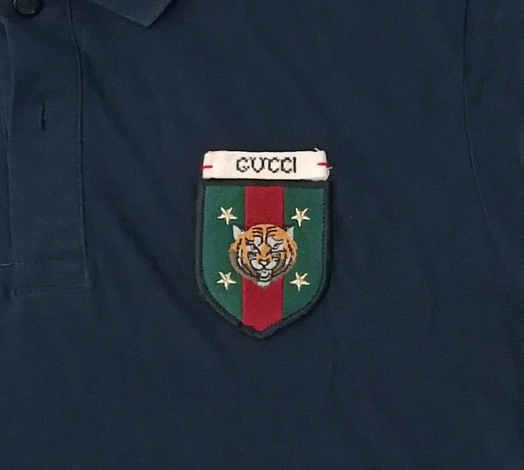 Gucci Polo Shirt поло тениска M Гучи памучна фланелка