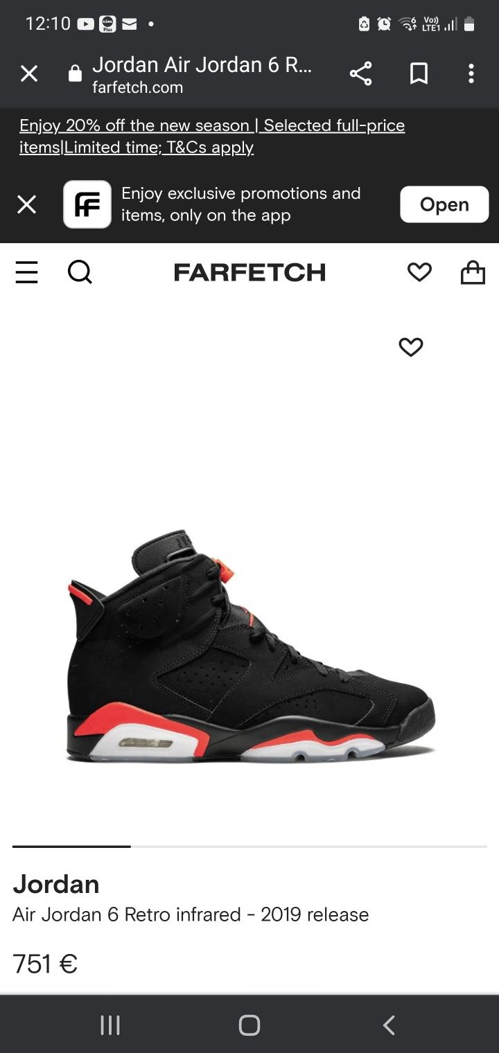 Nike air Jordan 6 retro infrared impecabili