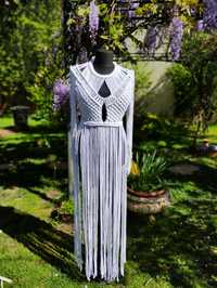 Rochie - compleu, boho macrame, festival dress