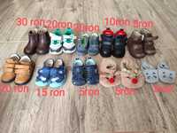 Pantofi piele botez bebelus -adidasi diferite  marimea