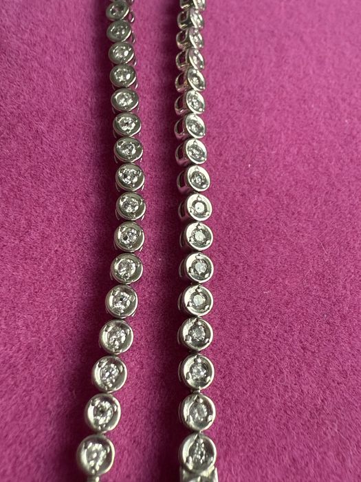 Бриллиантовый ( теннисный)браслет