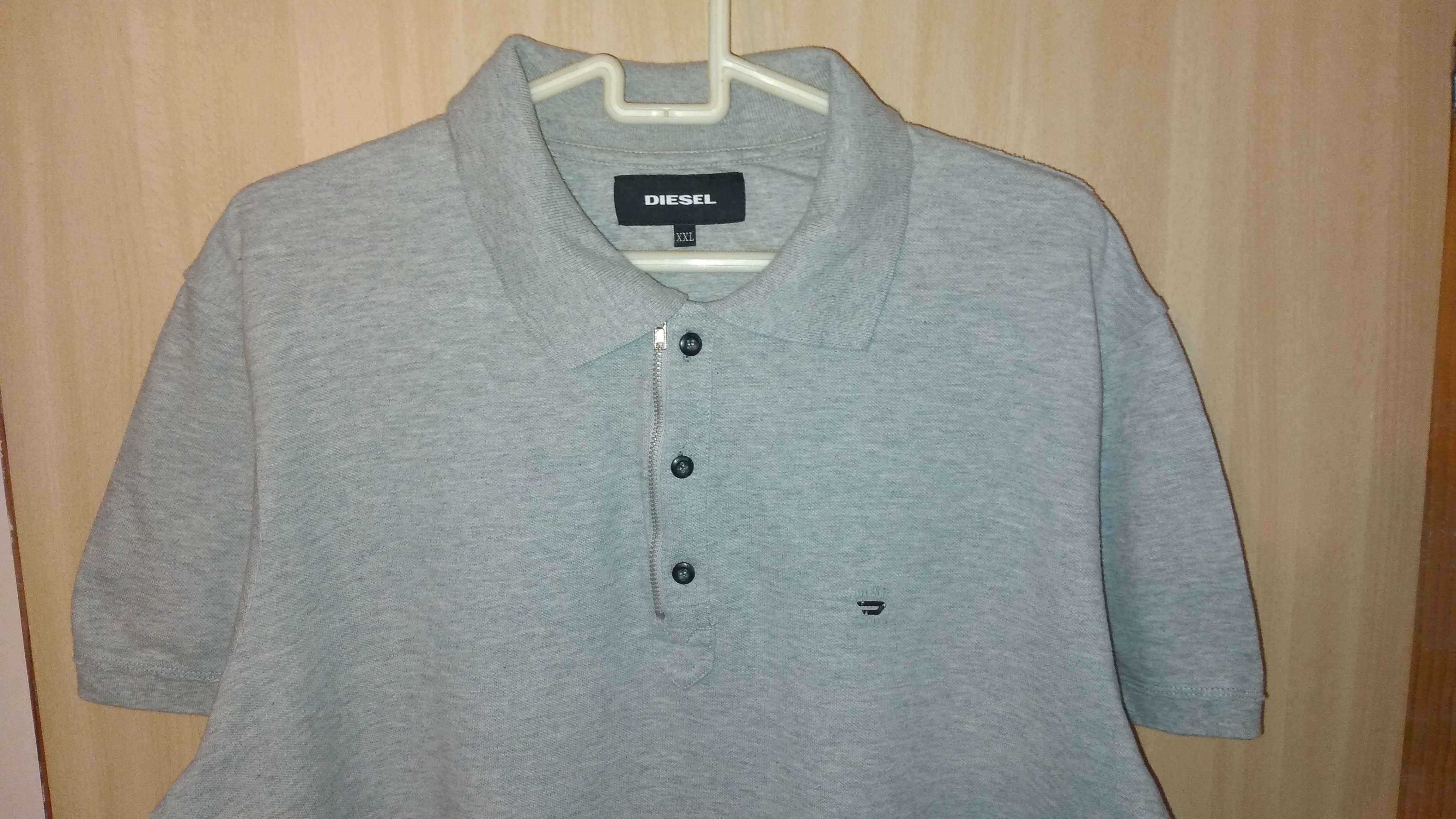 Diesel Grey Slim Fit Polo 2XL