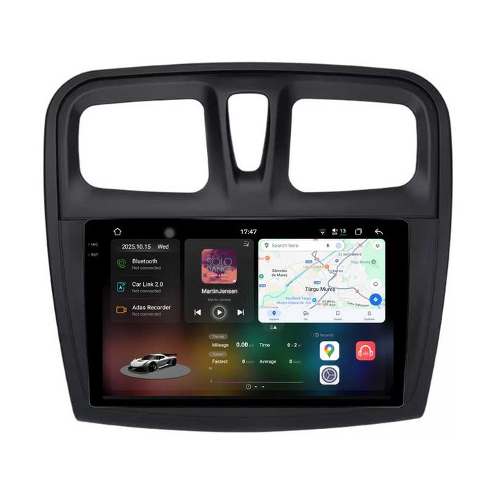 Navigatie Dedicata Dacia Logan (2012-2020), 9Inch, Bluetooth, Carplay