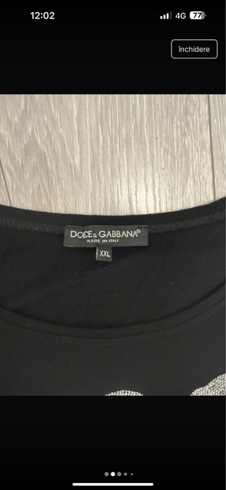 Tricou Dolce Gabana XXL slim