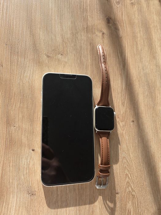 Set iPhone 14 Plus 128GB Alb + Apple Watch SE (2023) – stare excelentă
