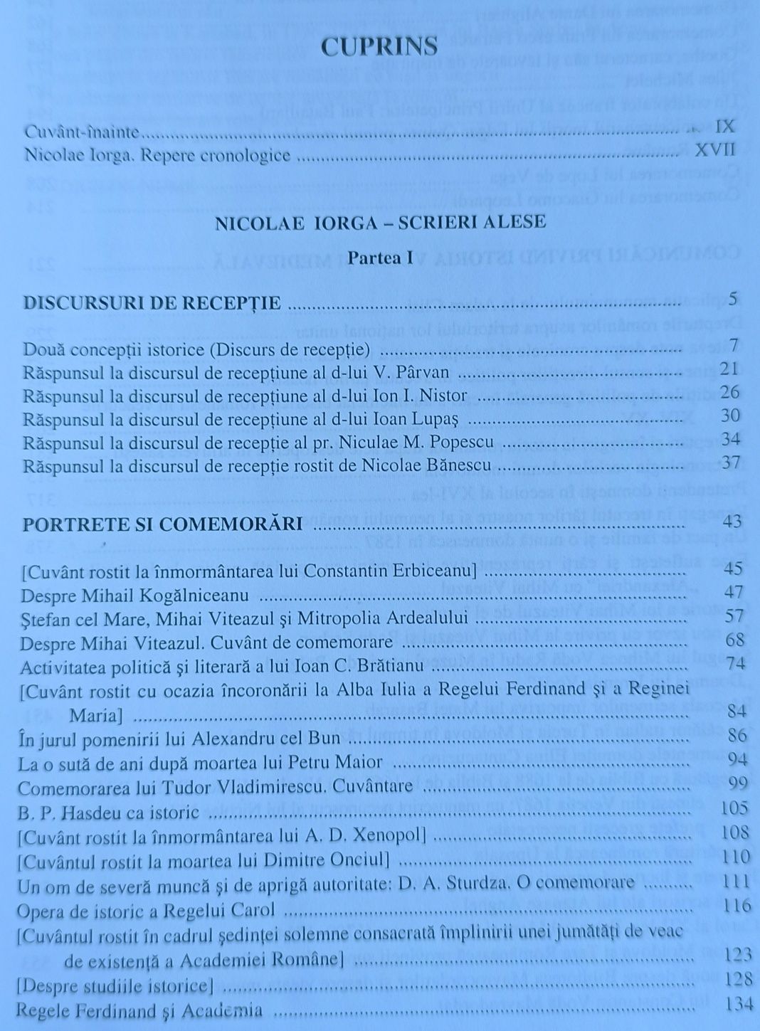 Nicolae Iorga -Scrieri Alese ( SET I+II ). Academia Romana. Impecabil