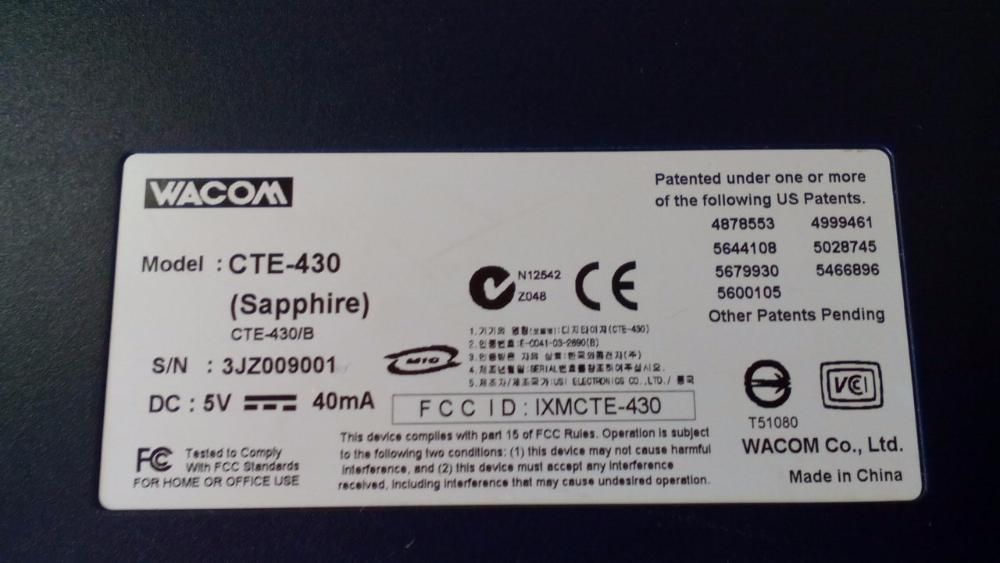 графичен таблет Wacom CTE-430/B