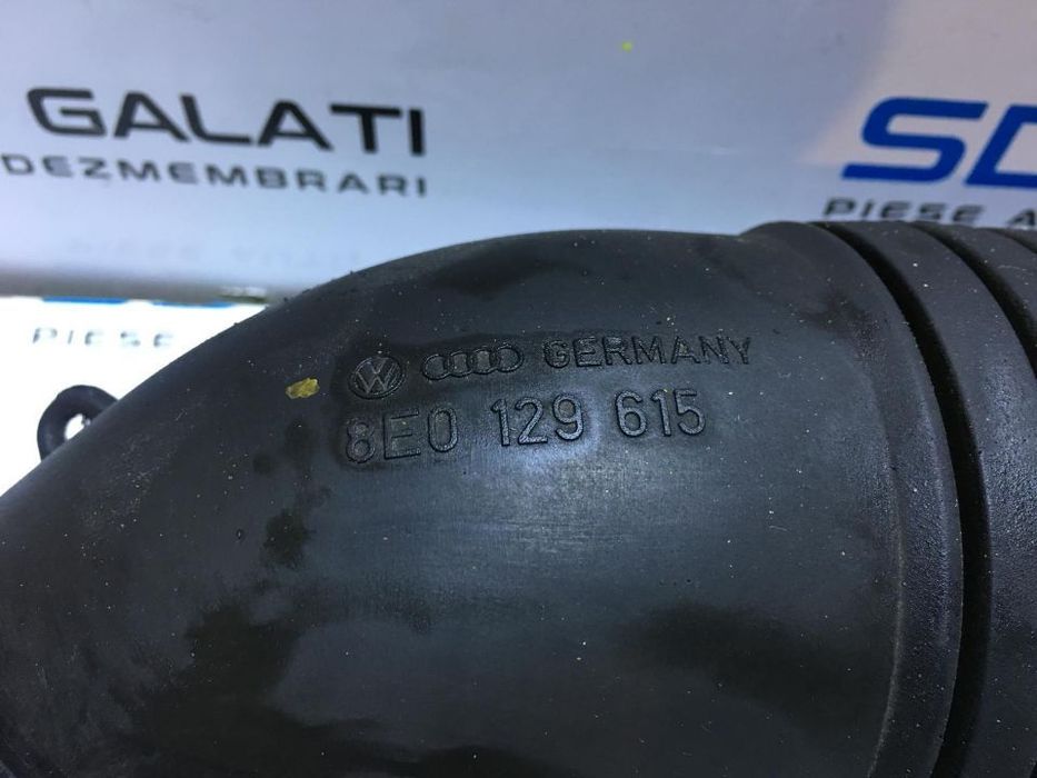 Furtun / Conducta / Tub Admisie Turbo Audi A4 B6 1.9TDI 2000 - 2004 Cod Piesa : 8E0 129 615 / 8E0129615