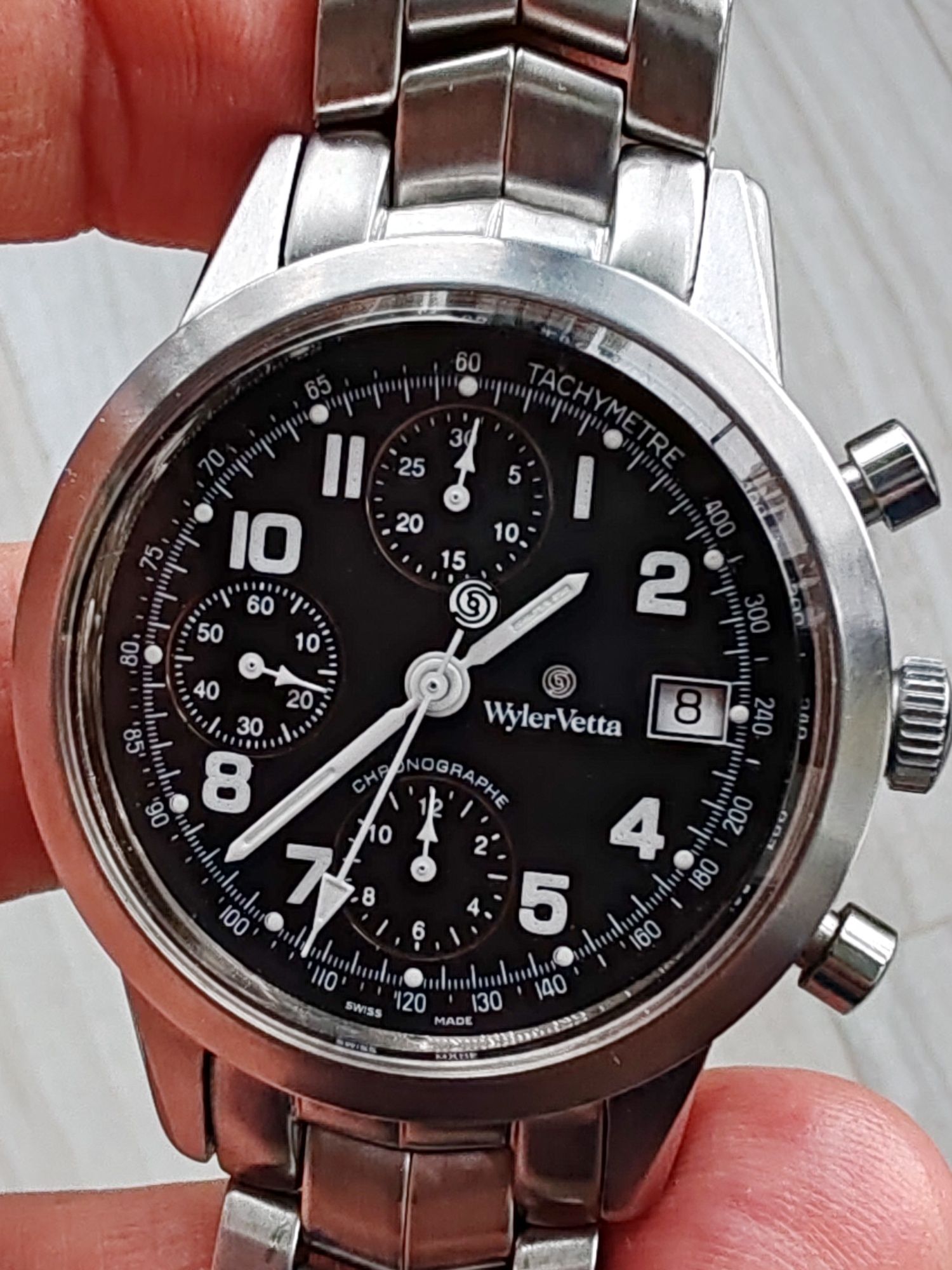 Ceas Wyler Vetta Automatic Chronograph - 38 mm - Funcț  impecabil!