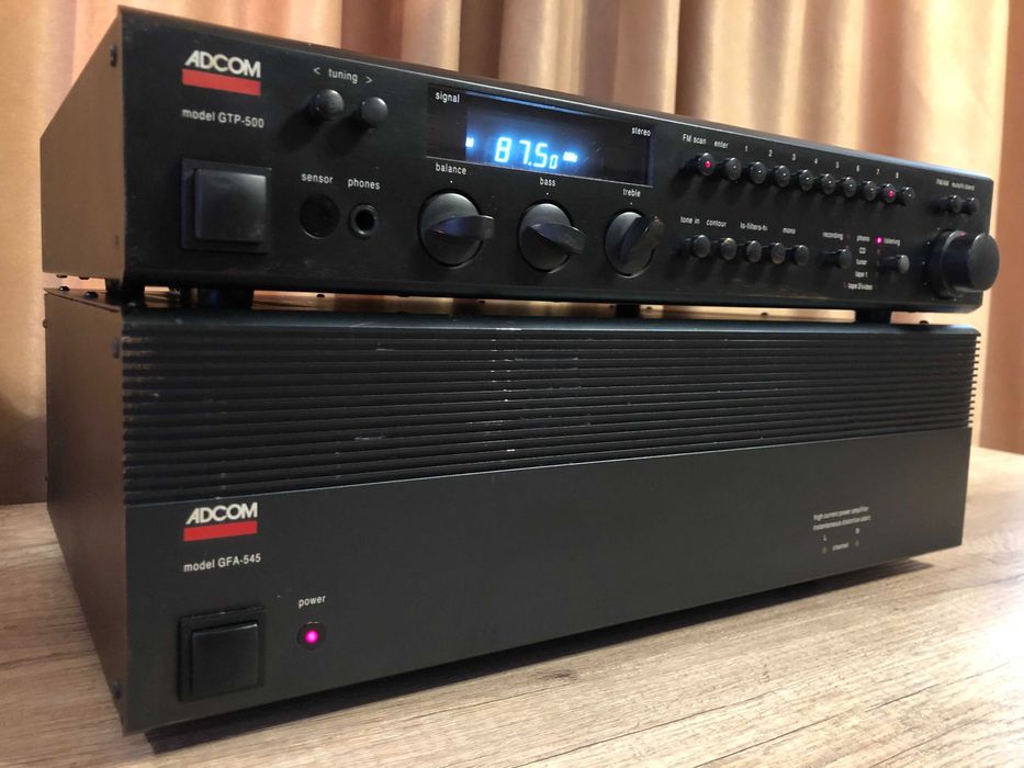 Adcom preu si power GTP-500 si GFA-545, amplificator 500W, made in USA